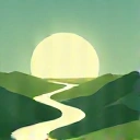 An icon representing a path or journey, symbolizing Herbanelle's mission to empower healthier lives.