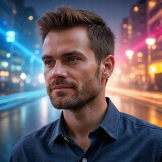 Portrait of Mr. Ethan Miller, Herbanelle's Marketing Director, looking innovative and visionary.